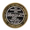 Image 2 : .999 Fine Silver Silver Legacy Reno, Nevada $10 Limited Edition Gaming Token