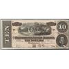 Image 1 : 1864 $10 Confederate States of America Note