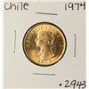 Image 1 : 1974 Chile 50 Pesos Condores Reublica De Chile Gold Coin