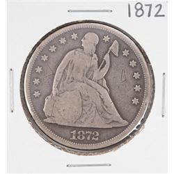 1872 $1 Seated Liberty Silver Dollar Coin