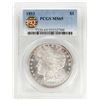 Image 1 : 1893 $1 Morgan Silver Dollar Coin PCGS MS65 PQ