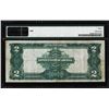 Image 2 : 1899 $2 Mini-Porthole Silver Certificate Note Fr.252 PMG Very Fine 30