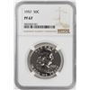 Image 1 : 1957 Proof Franklin Half Dollar Coin NGC PF67