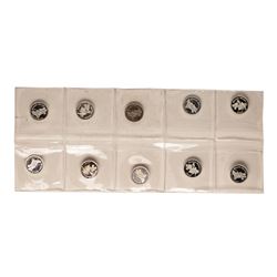 Lot of (10) Disney Mickey & Minnie Mouse 1/20 oz. .999 Fine Silver Coin Rounds