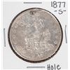 Image 1 : 1877-S $1 Trade Silver Dollar Coin - Hole