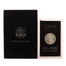 1883-CC $1 Morgan Silver Dollar Coin Uncirculated GSA w/Box & COA