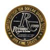 Image 2 : .999 Silver Riviera Hotel & Casino Las Vegas $10 Casino Limited Edition Gaming Token