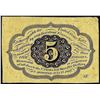 Image 2 : July 17, 1862 First Issue Five Cent Fractional Currency Note