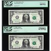 Image 1 : Lot of 2006 & 2009 $1 Federal Reserve Notes Boston PCGS Superb Gem New 68PPQ/67PPQ