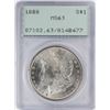 Image 1 : 1888 $1 Morgan Silver Dollar Coin PCGS MS63 Old Green Rattler