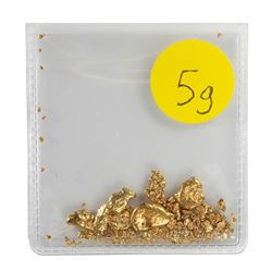 Lot of Gold Nuggets 5.0 Grams Gold Weight