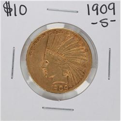 1909-S $10 Indian Head Eagle Gold Coin