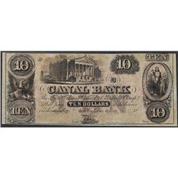 1800's $10 Canal Bank New Orleans, Louisiana Obsolete Note