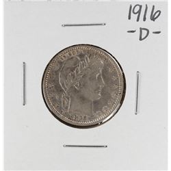 1916-D Barber Quarter Coin