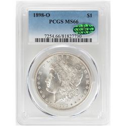 1898-O $1 Morgan Silver Dollar Coin PCGS MS66 CAC