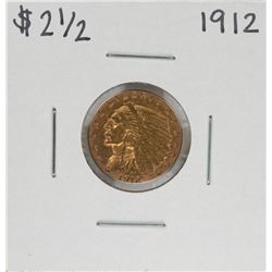 1912 $2 1/2 Indian Head Quarter Eagle Gold Coin