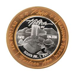 .999 Silver Hilton Reno, Nevada $10 Casino Limited Edition Gaming Token