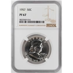 1957 Proof Franklin Half Dollar Coin NGC PF67