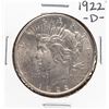 Image 1 : 1922-D $1 Peace Silver Dollar Coin