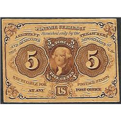 July 17, 1862 First Issue Five Cents Fractional Currency Note