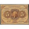 Image 1 : July 17, 1862 First Issue Five Cents Fractional Currency Note