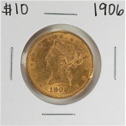 1906 $10 Liberty Head Eagle Gold Coin