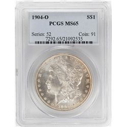 1904-O $1 Morgan Silver Dollar Coin PCGS MS65