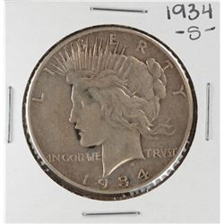 1934-S $1 Peace Silver Dollar Coin