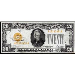 1928 $20 Gold Certificate Note