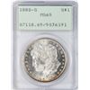 Image 1 : 1880-S $1 Morgan Silver Dollar Coin PCGS MS65 Old Green Rattler