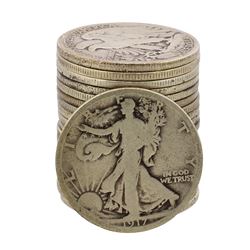 Roll of (20) Assorted Date 1929 and Earlier Walking Liberty Half Dollar Coins