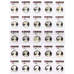 Signed Set 1986-S to 2011-W $1 Proof American Silver Eagle Coin PCGS PR69DCAM