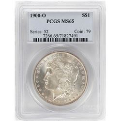 1900-O $1 Morgan Silver Dollar Coin PCGS MS65