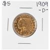 Image 1 : 1909-D $5 Indian Head Half Eagle Gold Coin