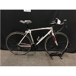 GREY SPECIALIZED ALLEZ SPORT ROAD BIKE WITH CLIP PEDALS, 18 SPEED