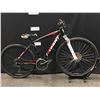 Image 1 : RED AND BLACK GIANT ROAM FRONT SUSPENSION MOUNTAIN BIKE WITH FRONT AND REAR HYDRAULIC DISC BRAKES,