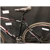 Image 8 : RED AND BLACK DIADORA MODENA HYBRID TRAIL BIKE, LARGE FRAME SIZE, 21 SPEED, SEAT POST SUSPENSION