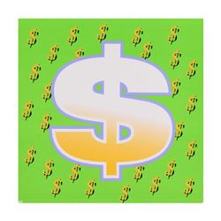 Dollar Sign State 1 by Steve Kaufman (1960-2010)
