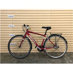 RED DEVINCI HYBRID ROAD BIKE