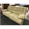 Image 1 : BEIGE 3 SEAT TUFTED RECLINER SOFA