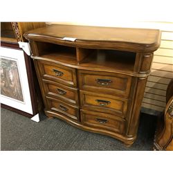 CHERRY 6 DRAWER CONSOLE UNIT