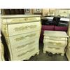 Image 2 : KING SIZE MAPLE TRADITIONAL DESIGN BED FRAME WITH MATCHING DRESSER, HIGH BOY AND PAIR OF NIGHT