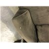 Image 2 : DARK BROWN CUDDLE COUCH WITH PILLOWS, SMALL TEAR ON FRONT EDGE