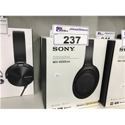 SONY WH-1000X M3 WIRELESS NOISE CANCELLING HEADPHONES, BLACK