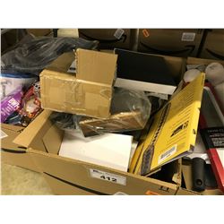 BOX OF ASSORTED HOUSEHOLD GOODS