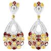 Image 1 : NATURAL AAA CITRINE & Garnet Earrings