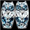 Image 1 : Natural London Blue Topaz Earrings