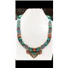 Image 1 : Tibet Hand Made Turquoise & Coral Necklace