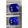 Image 2 : Natural Cushion Royal Blue Sapphire Pair 4.14 Cts