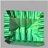 Image 1 : Natural ConCave Cut Emerald Green Fluorite 18.17 Cts